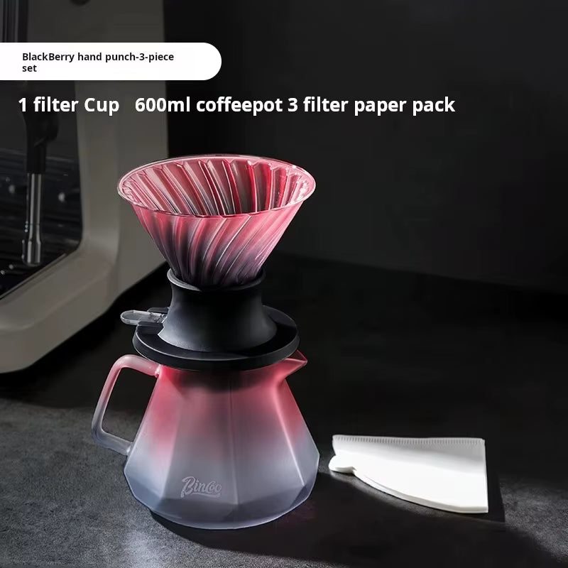 Smart Cup Hand-Brewed Coffee Maker Set Filter Cup Drip Coffee Sharing Pot Household Brewing Utensils