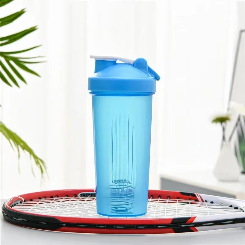 600Ml Portable Protein Powder Shaker Bottle Leak Proof Water Bottle for Gym Fitness Training Sport Shaker Mixing Cup with Scale