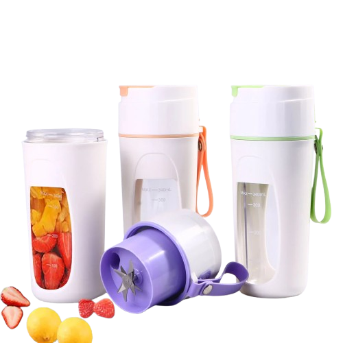 PowerBlend Mini – Portable 8-Blade Electric Juicer & Smoothie Maker | 3000mAh Rechargeable Fruit Mixer