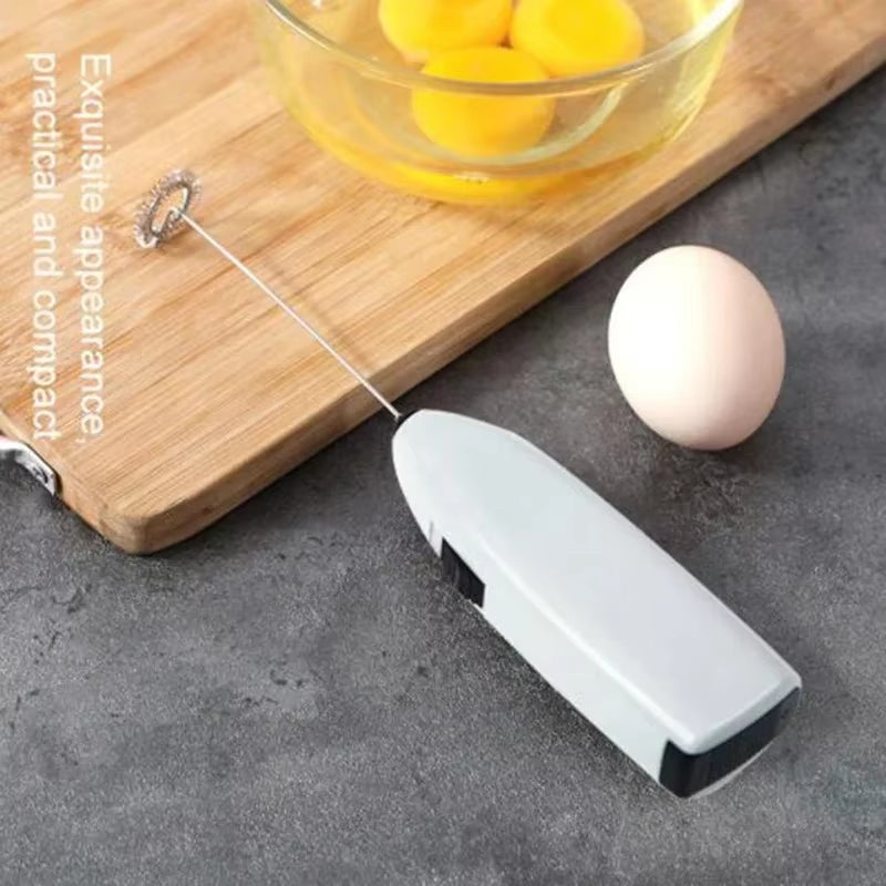 Electric Whisk Mixer Household Handheld Mini Egg Beater Kitchen Blender Coffee Milk Tea Beat up Cream Stirring