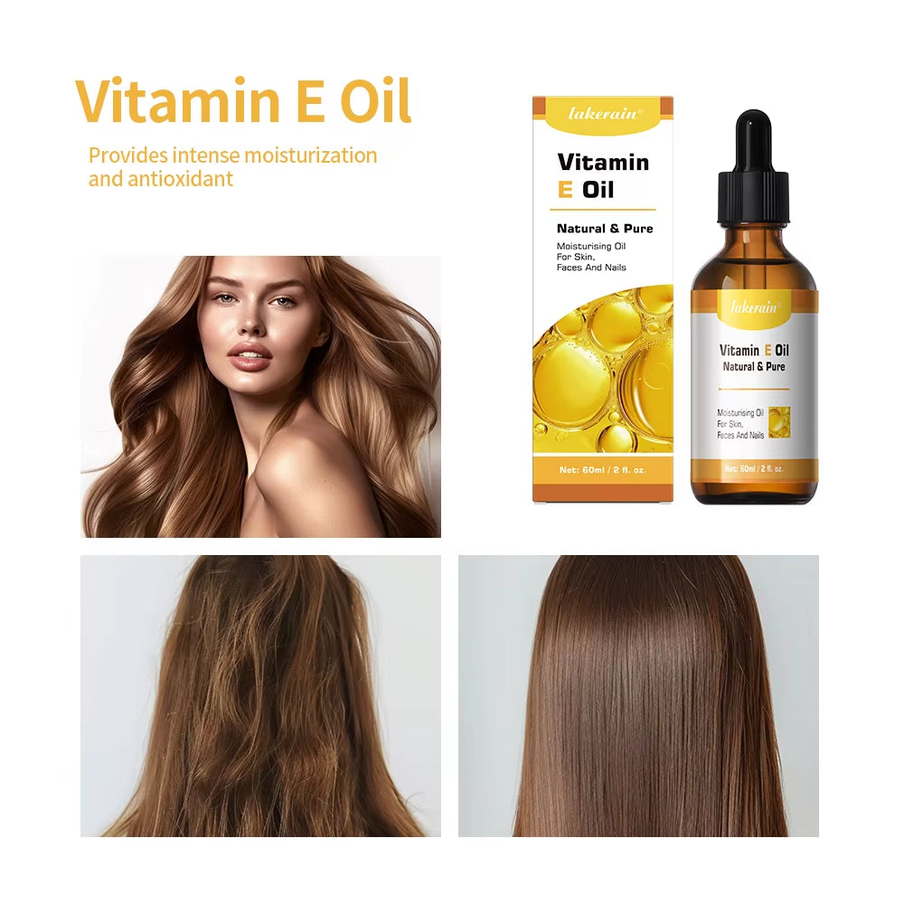 Vitamin E Oil Blend Natural Hexane Free Provides Intense Moisturization and Antioxidant for Scars Skin Face &Full Body