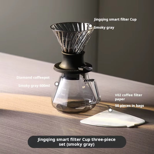 Smart Cup Hand-Brewed Coffee Maker Set Filter Cup Drip Coffee Sharing Pot Household Brewing Utensils