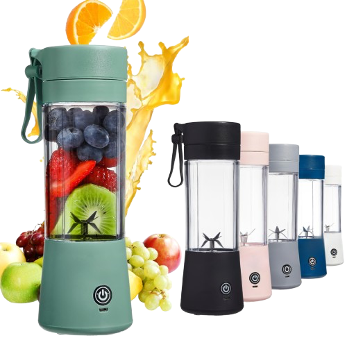 Portable USB Mini Juicer – 6-Blade Personal Blender for Home & Kitchen