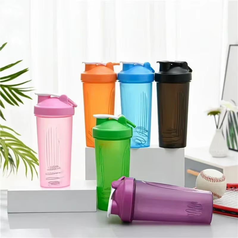 600Ml Portable Protein Powder Shaker Bottle Leak Proof Water Bottle for Gym Fitness Training Sport Shaker Mixing Cup with Scale