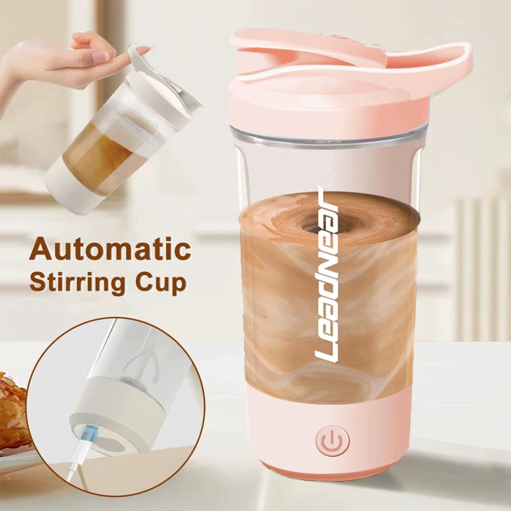 USB Charging Automatic Mixing Cup Protein Powder Shaker Bottle Waterproof Mute Portable Multi-Function Coffee Cup Milk Cup Mug