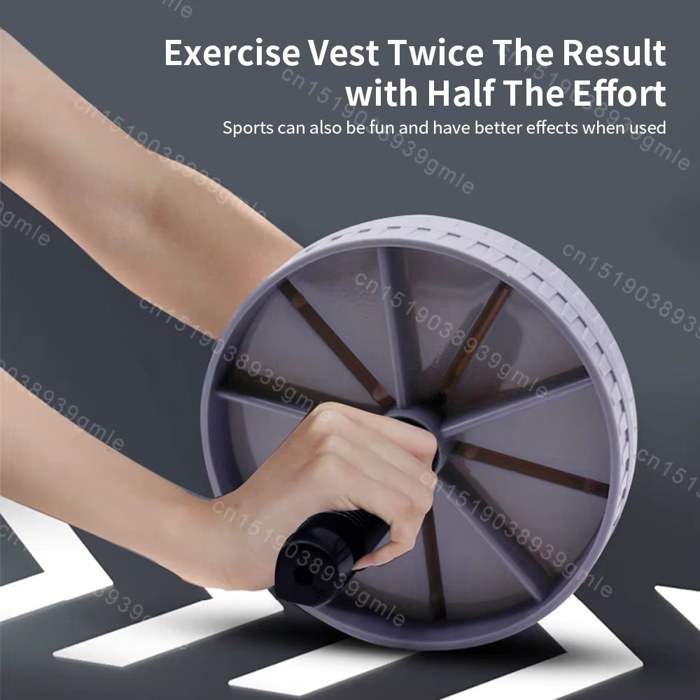 Abdominal Roller Abdominal Trainer Household Wheel Strong Load Bearing Non-Slip Roller Muscle Exercise Fitness Training Workout